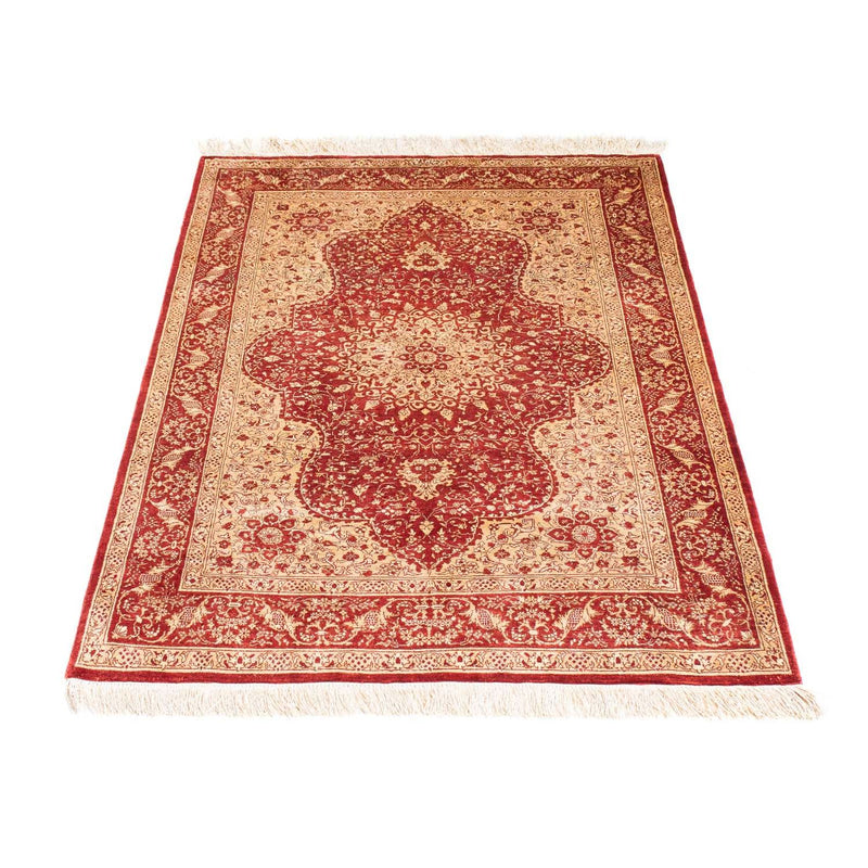 Oriental Rug - Hereke - 122 x 69 cm - dark red