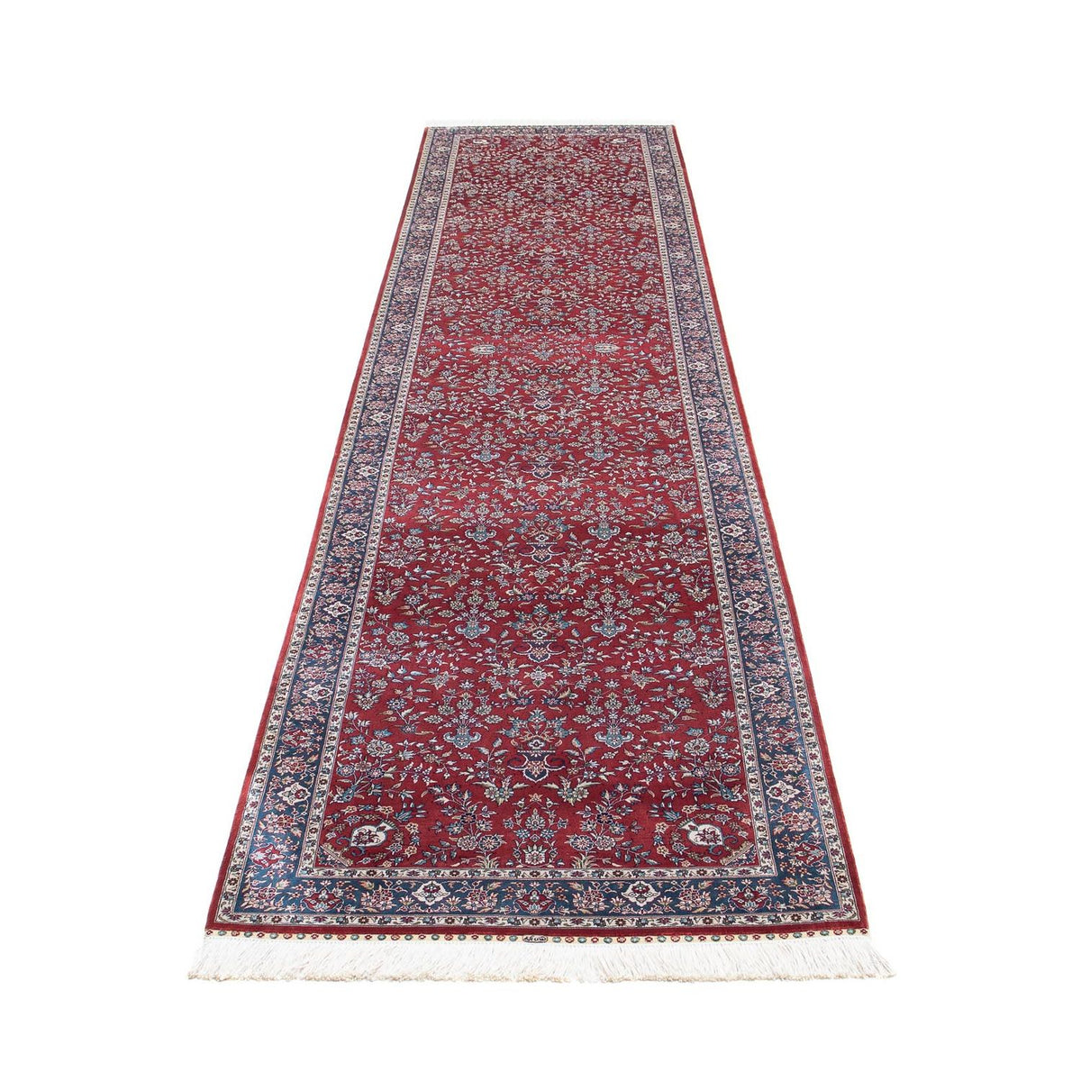Runner Oriental Rug - Hereke - 369 x 78 cm - dark red
