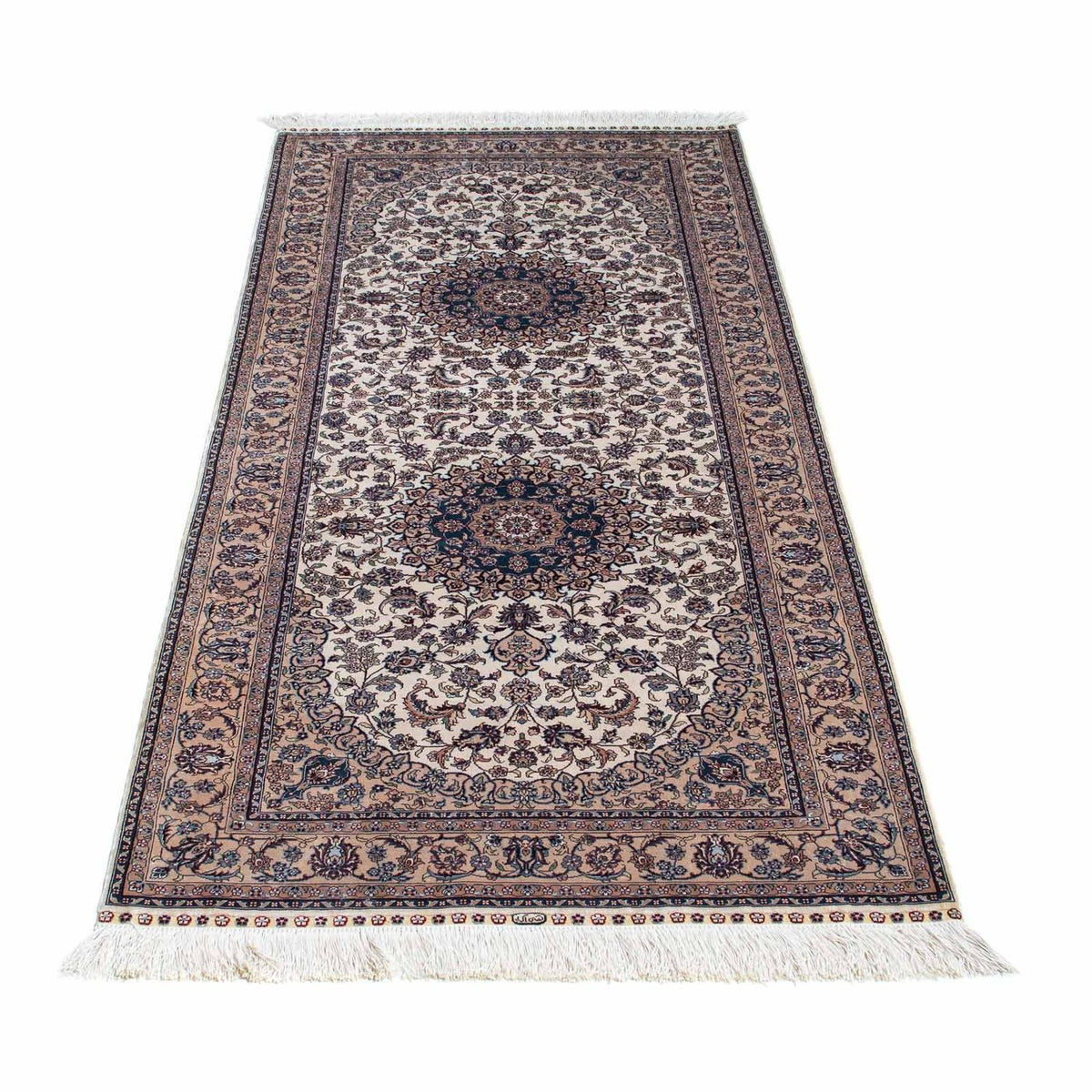 Runner Oriental Rug - Hereke - 185 x 78 cm - beige