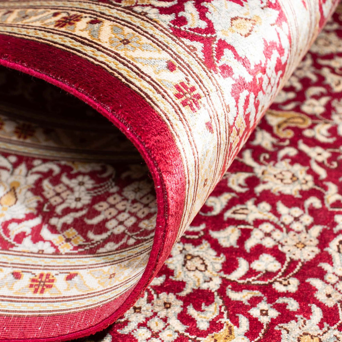 Oriental Rug - Hereke - 122 x 76 cm - dark red