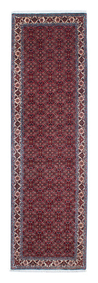 Runner Perser Rug - Bidjar - 295 x 84 cm - dark red