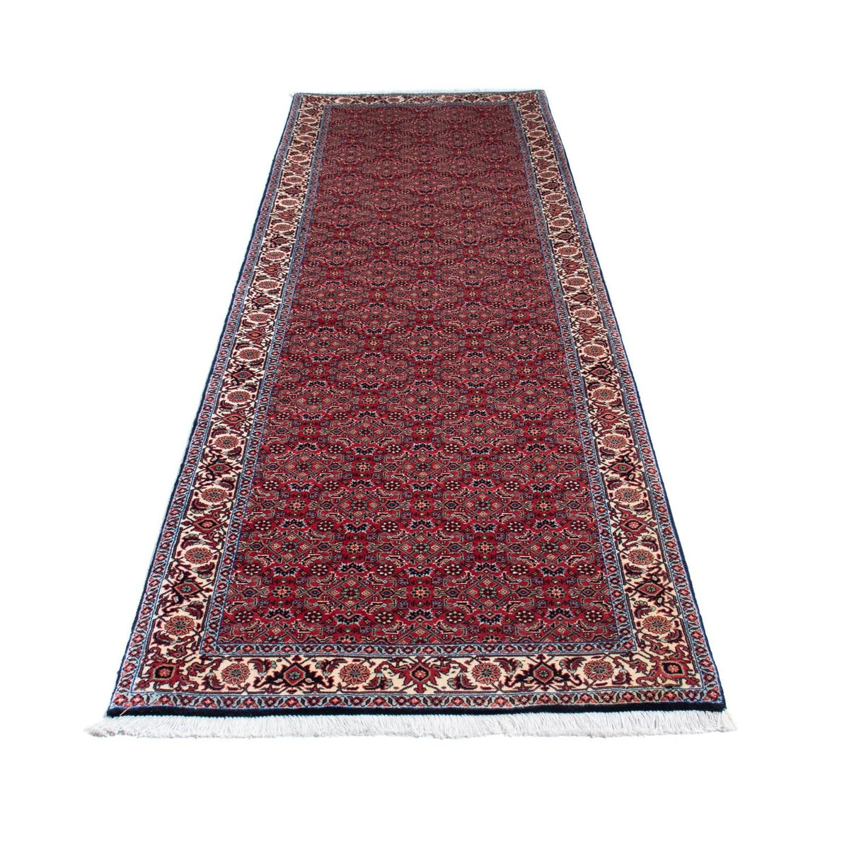Runner Perser Rug - Bidjar - 295 x 84 cm - dark red