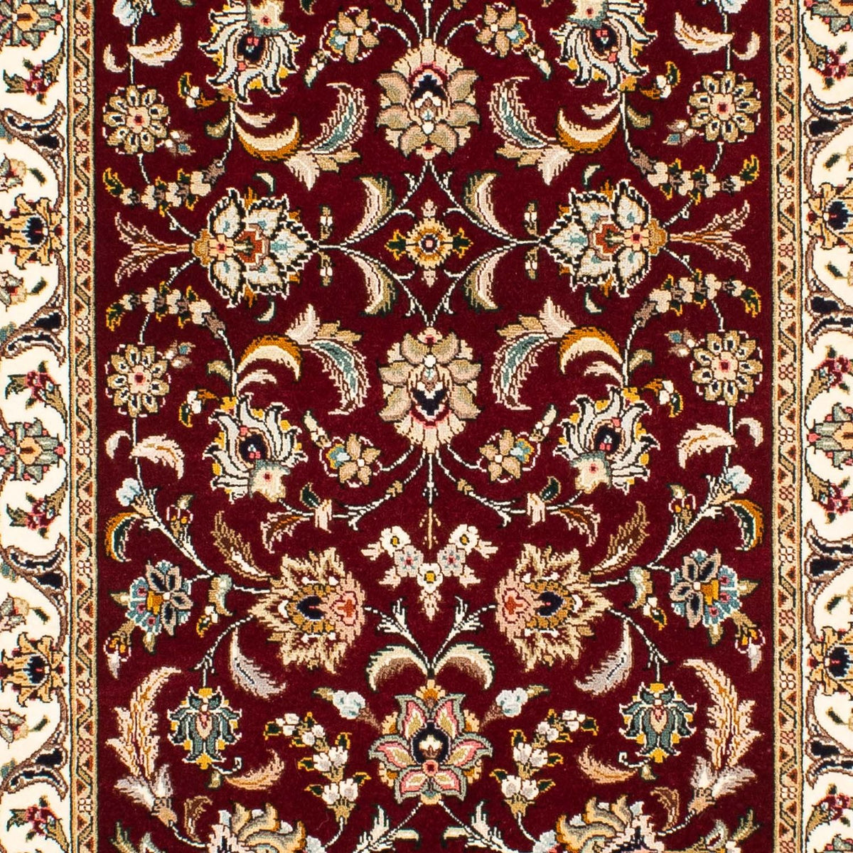 Runner Perser Rug - Tabriz - Royal - 315 x 88 cm - dark red