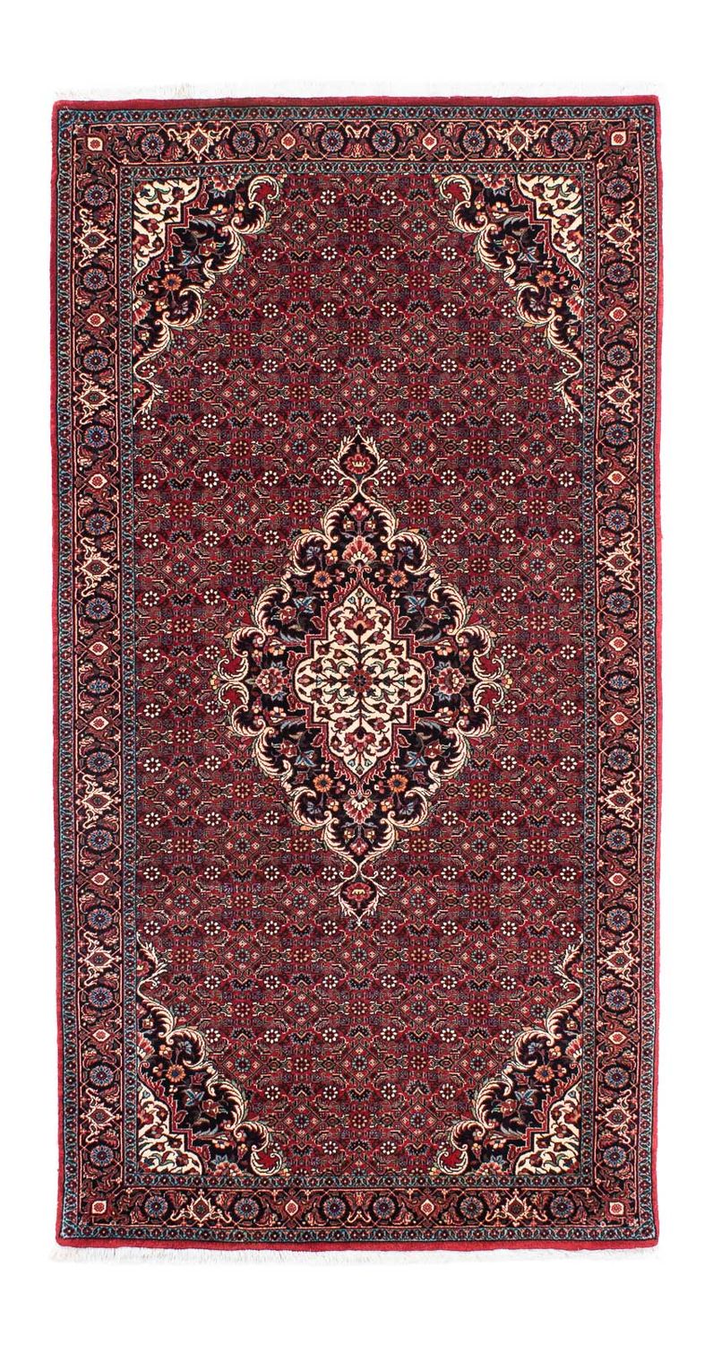 Runner Perser Rug - Bidjar - 202 x 104 cm - dark red