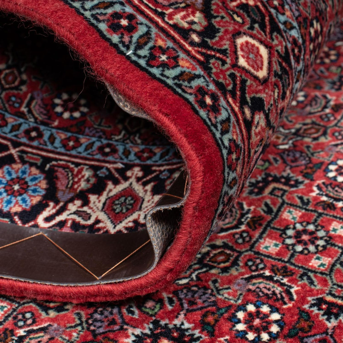 Runner Perser Rug - Bidjar - 202 x 104 cm - dark red