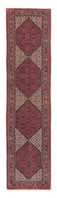 Runner Perser Rug - Bidjar - 346 x 82 cm - dark red