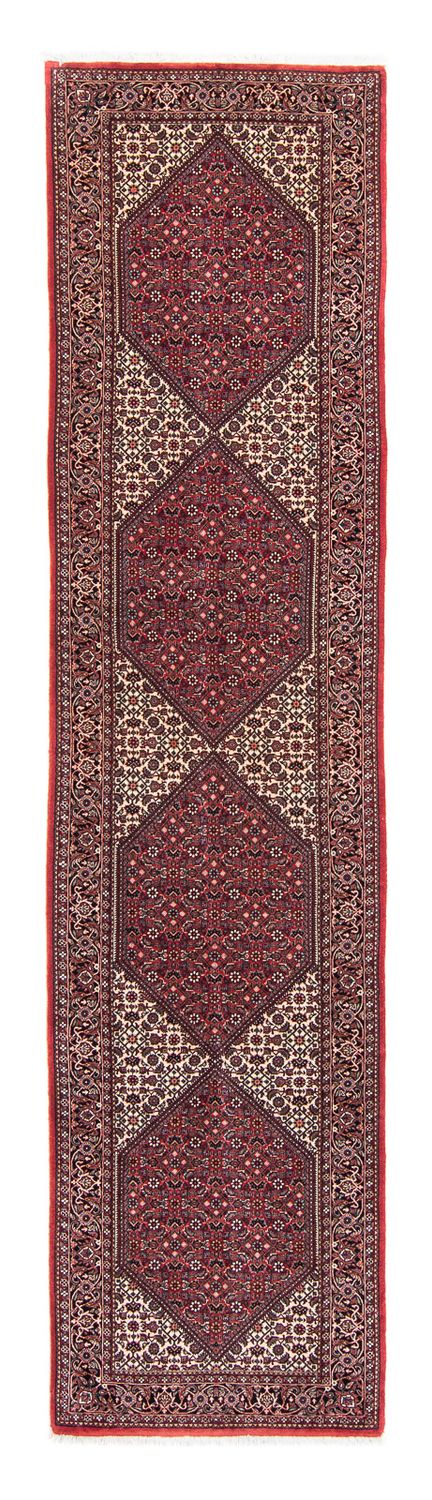 Runner Perser Rug - Bidjar - 346 x 82 cm - dark red