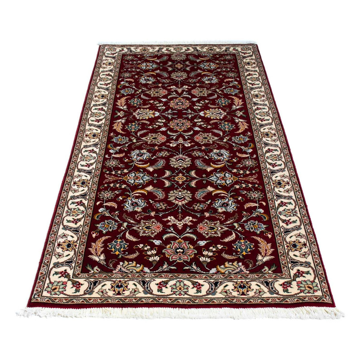 Runner Perser Rug - Tabriz - Royal - 197 x 87 cm - dark red