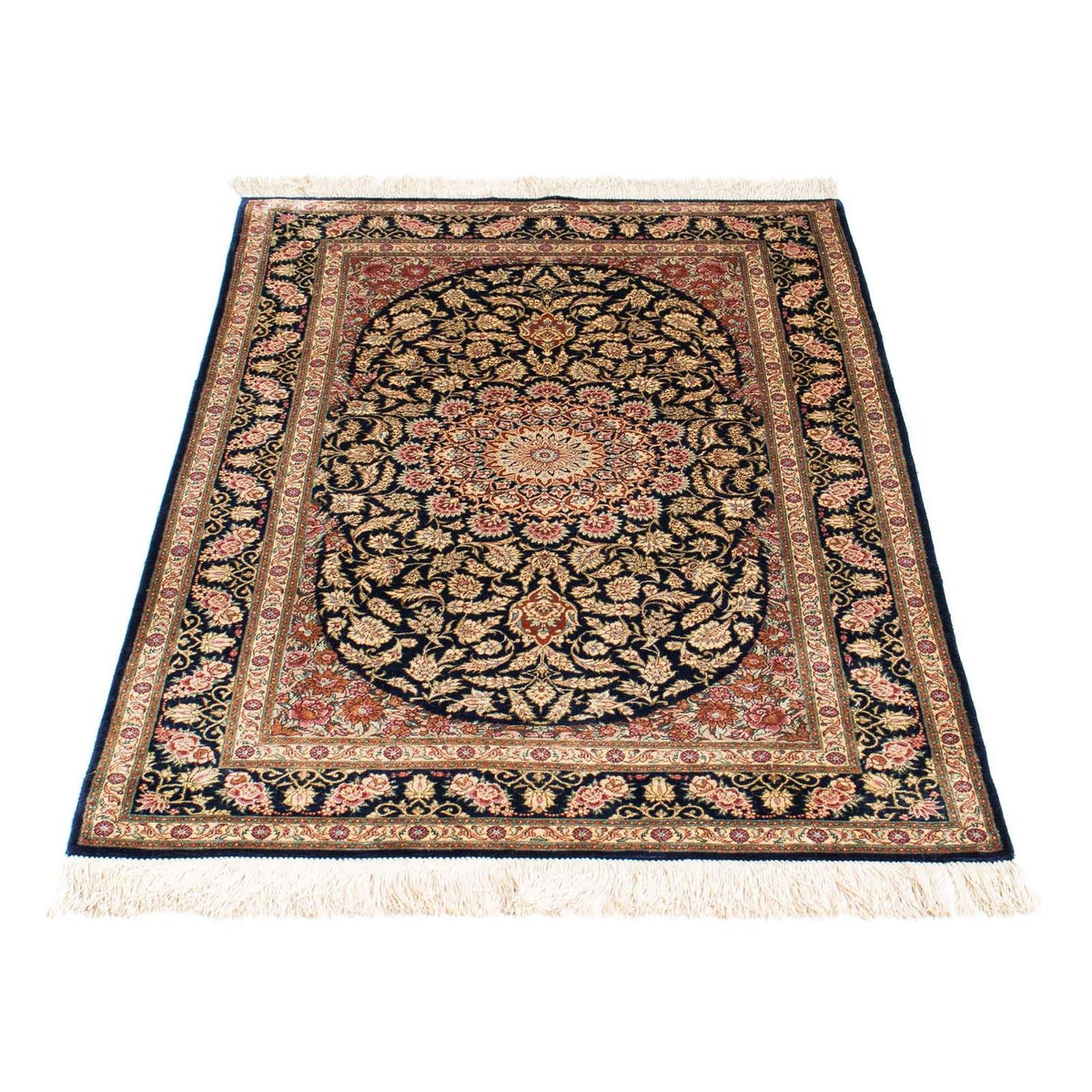 Perser Rug - Ghom - 120 x 79 cm - dark blue