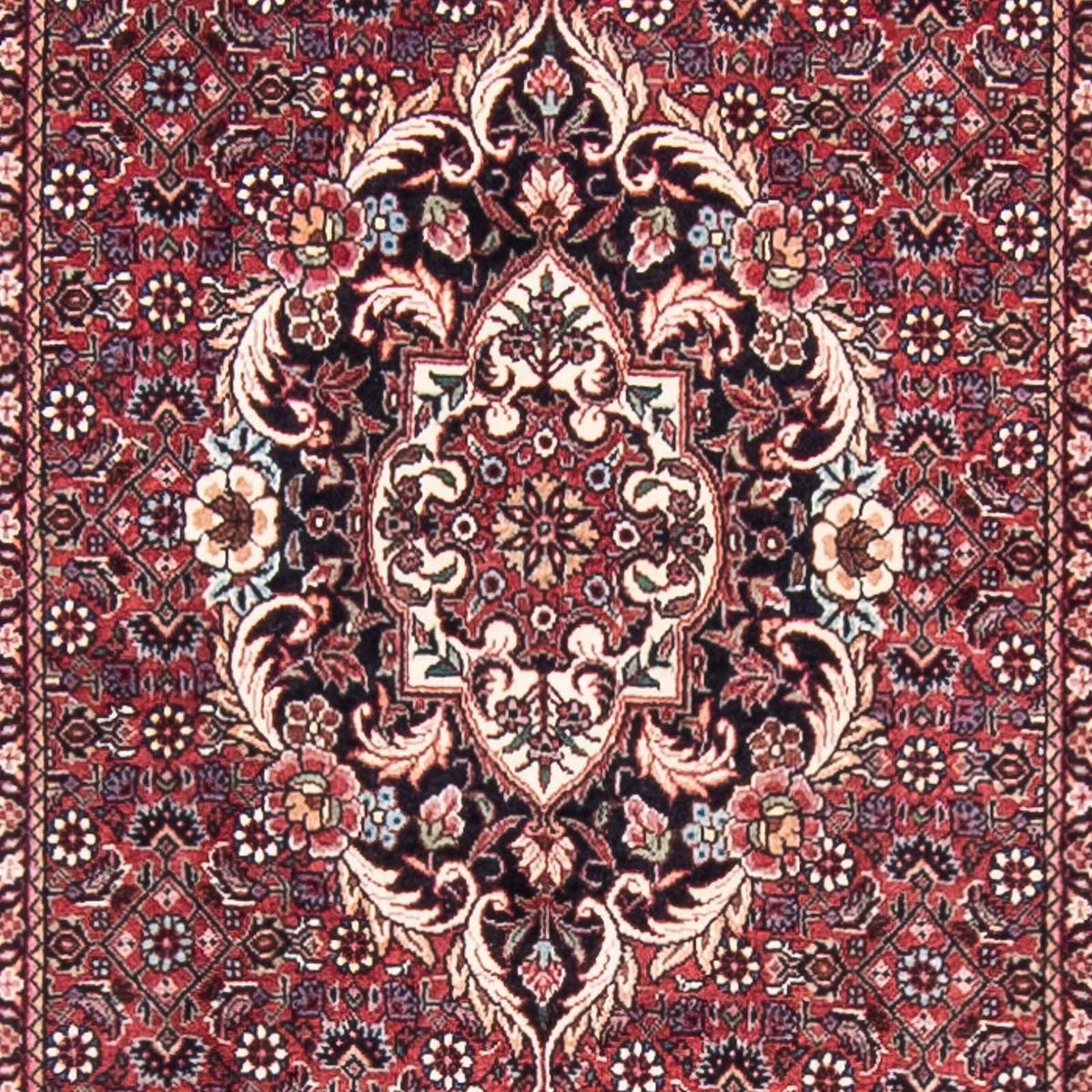 Runner Perser Rug - Bidjar - 363 x 83 cm - dark red