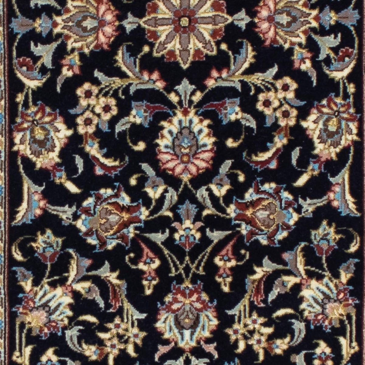 Runner Perser Rug - Ghom - 200 x 52 cm - green