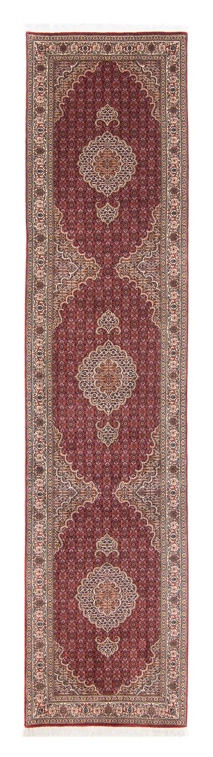 Runner Perser Rug - Tabriz - 351 x 83 cm - dark red