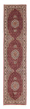 Runner Perser Rug - Tabriz - 351 x 83 cm - dark red