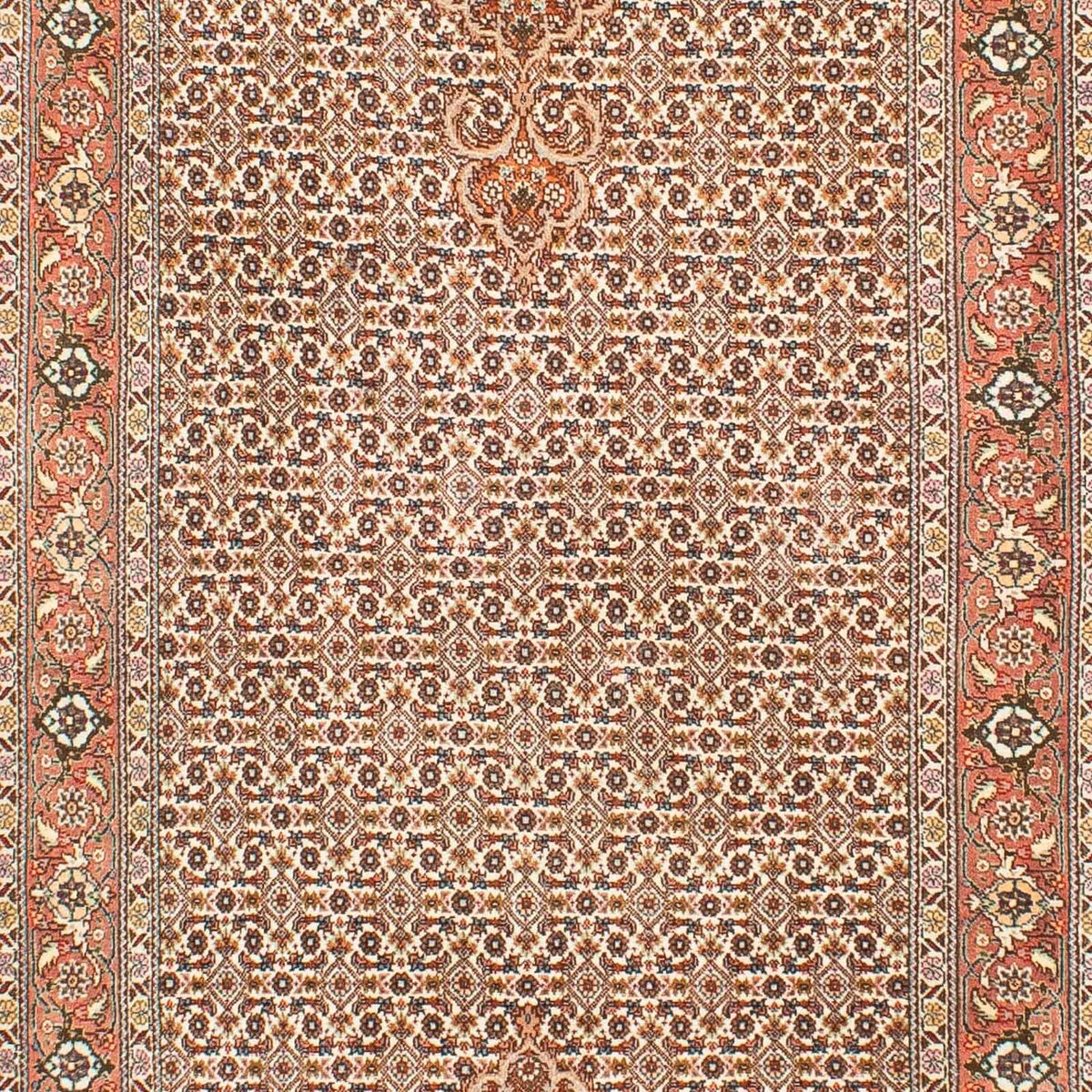 Runner Perser Rug - Tabriz - 302 x 85 cm - light brown