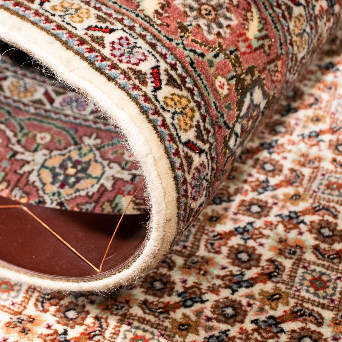 Runner Perser Rug - Tabriz - 302 x 85 cm - light brown