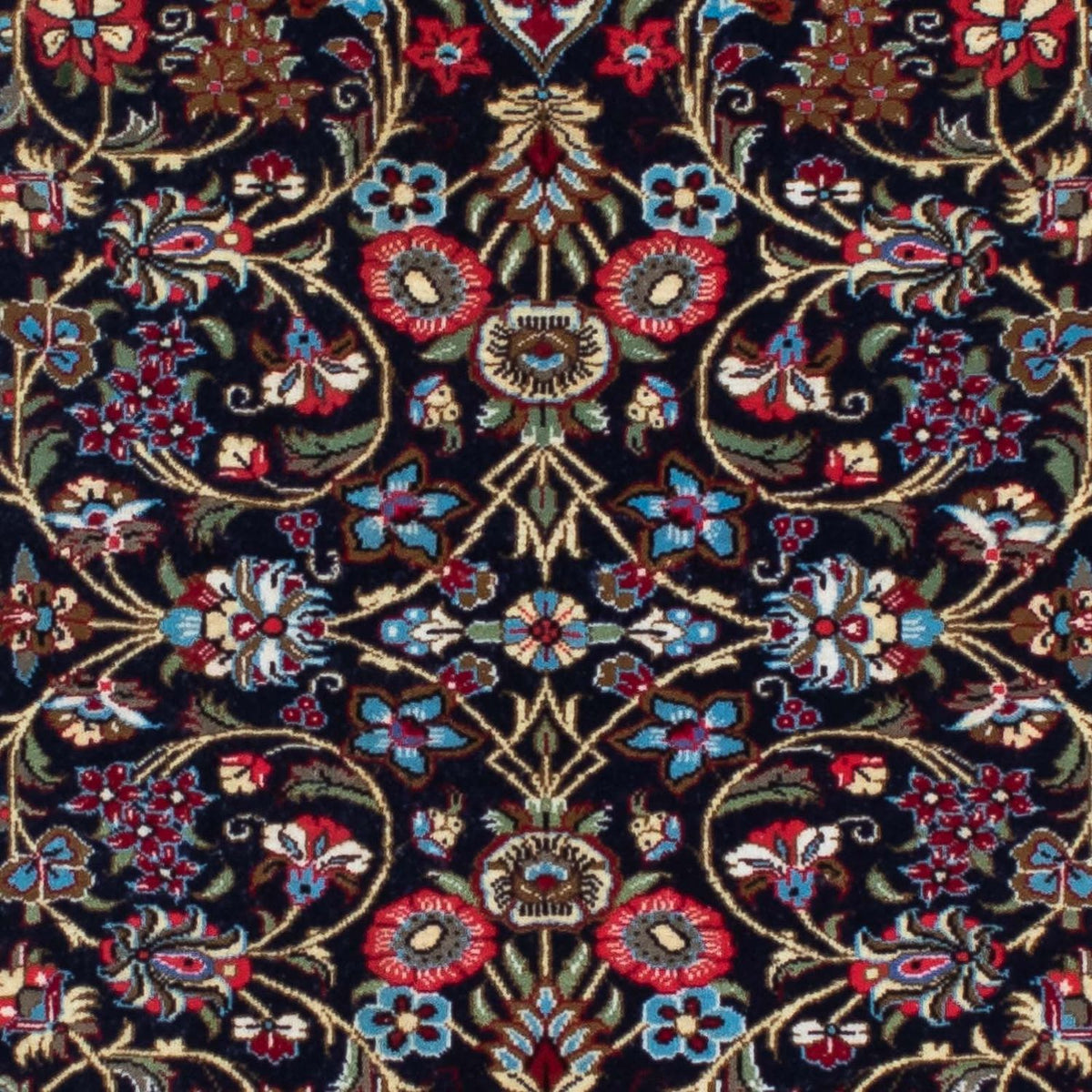 Runner Perser Rug - Ghom - 197 x 70 cm - dark blue