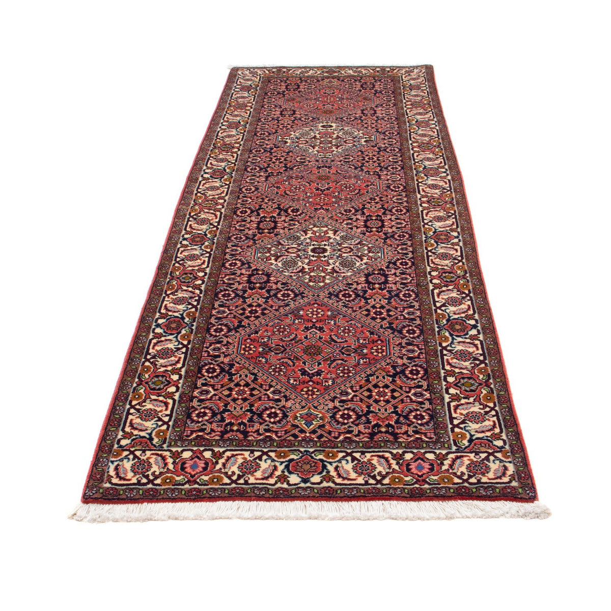 Runner Perser Rug - Bidjar - 258 x 83 cm - light red