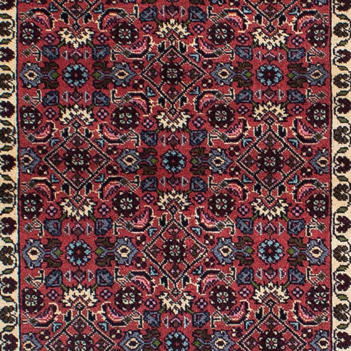 Runner Perser Rug - Bidjar - 294 x 84 cm - dark red