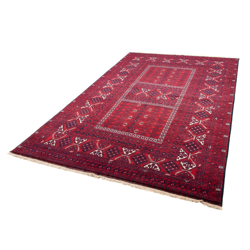 Turkaman Rug - 248 x 163 cm - dark red