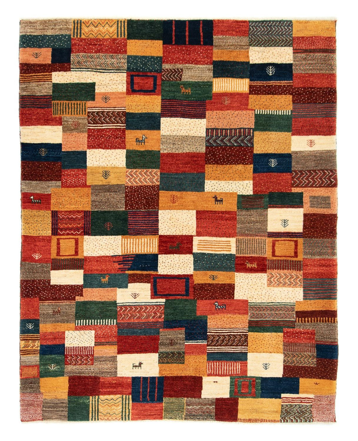 Perser Rug - Nomadic - 194 x 150 cm - multicolored