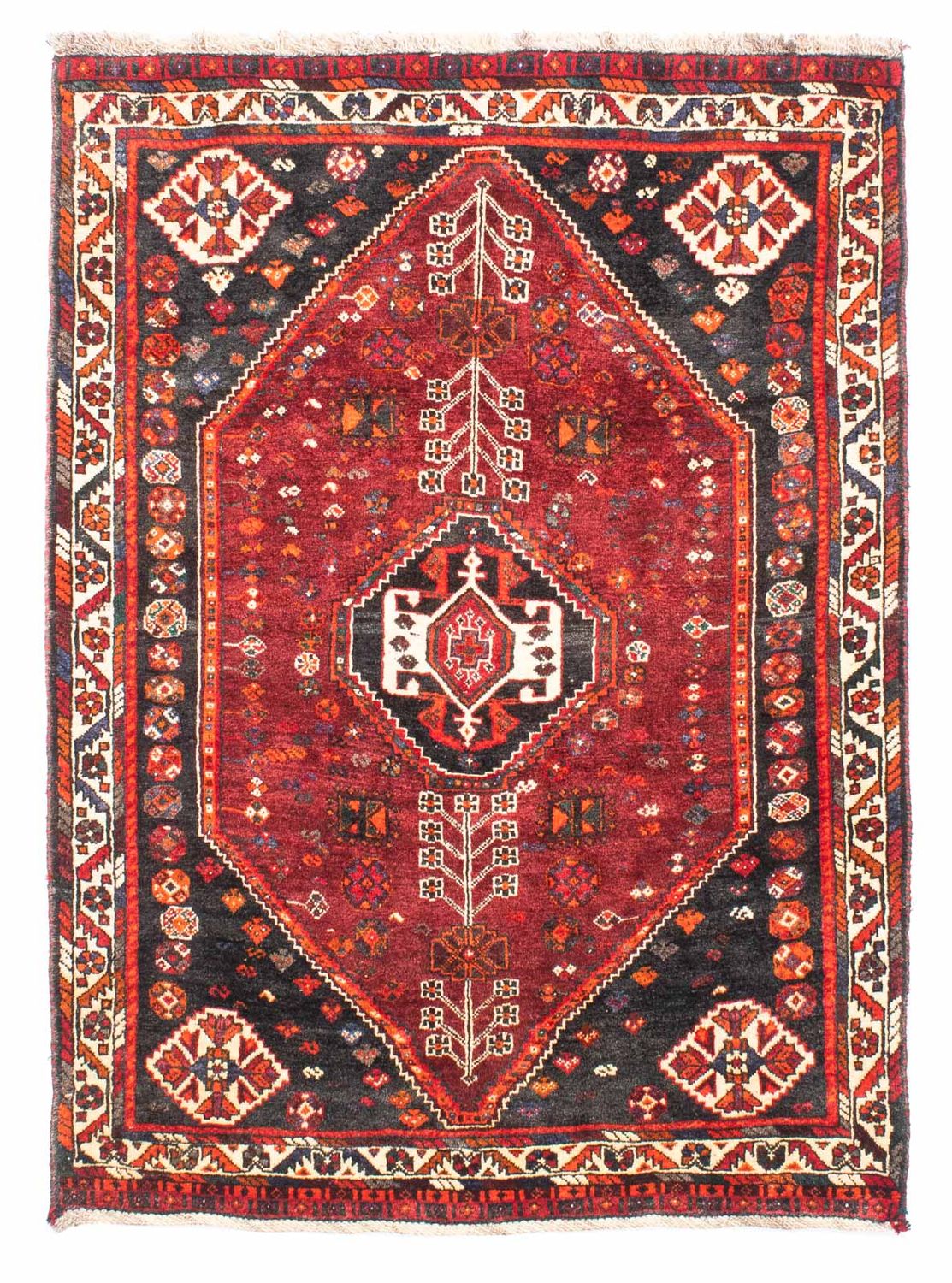 Perser Rug - Nomadic - 148 x 108 cm - dark red