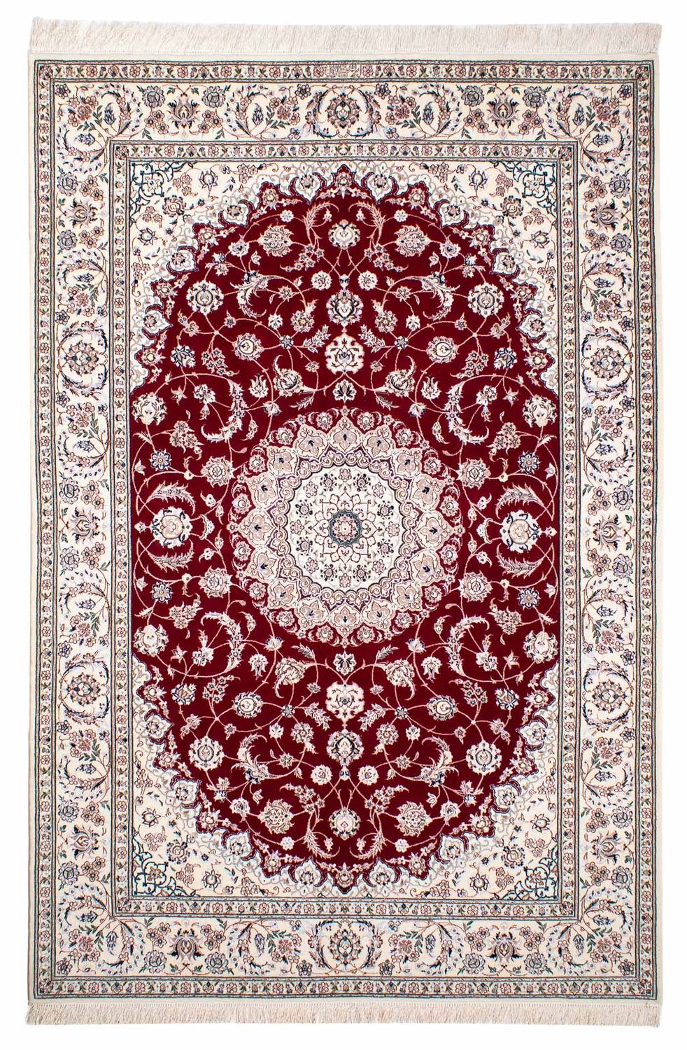 Perser Rug - Nain - Premium - 227 x 153 cm - dark red