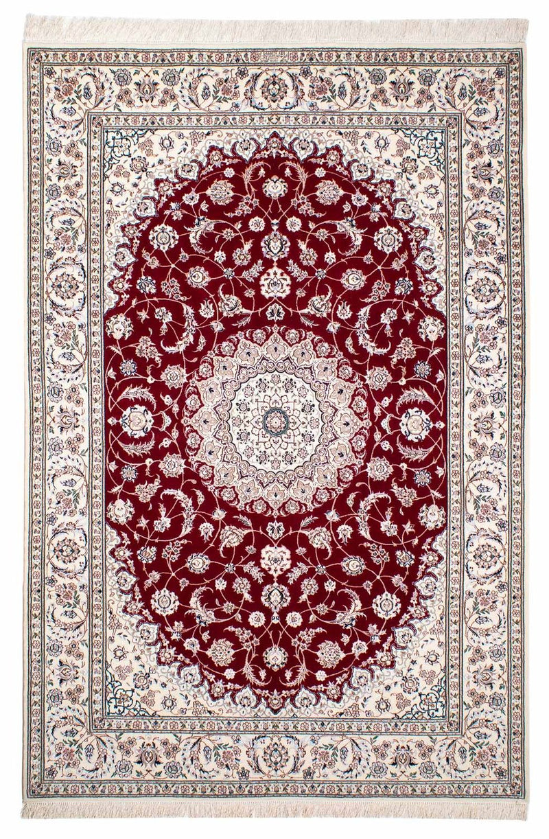 Perser Rug - Nain - Premium - 227 x 153 cm - dark red