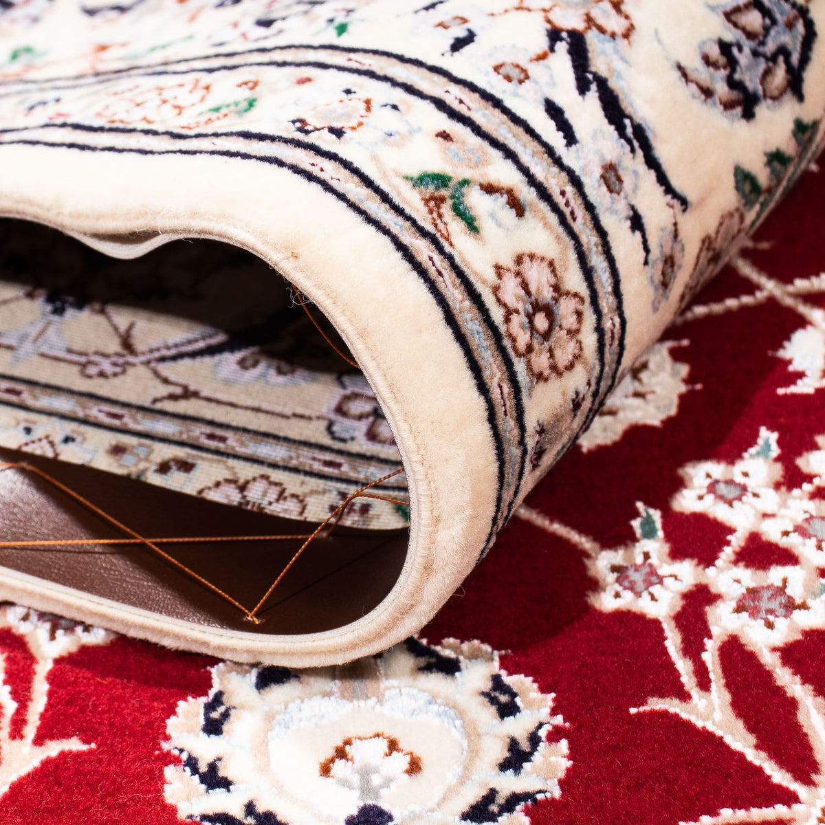 Perser Rug - Nain - Premium - 227 x 153 cm - dark red