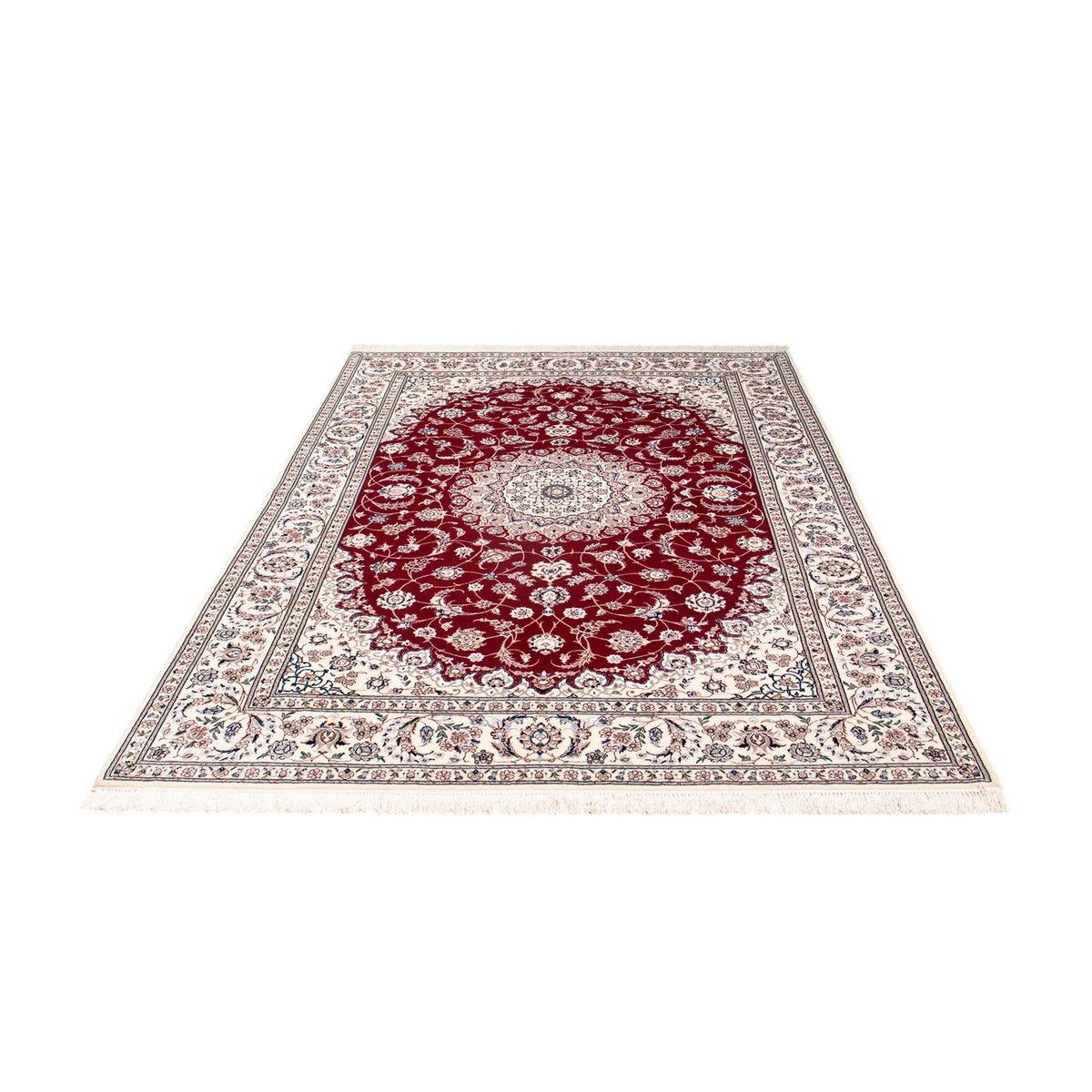 Perser Rug - Nain - Premium - 227 x 153 cm - dark red