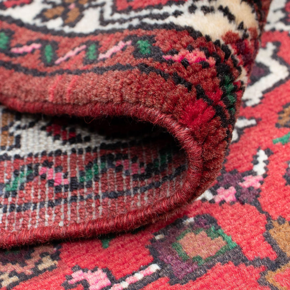 Runner Perser Rug - Nomadic - 200 x 80 cm - dark red