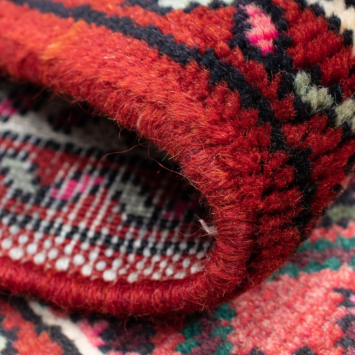 Runner Perser Rug - Nomadic - 204 x 75 cm - dark red