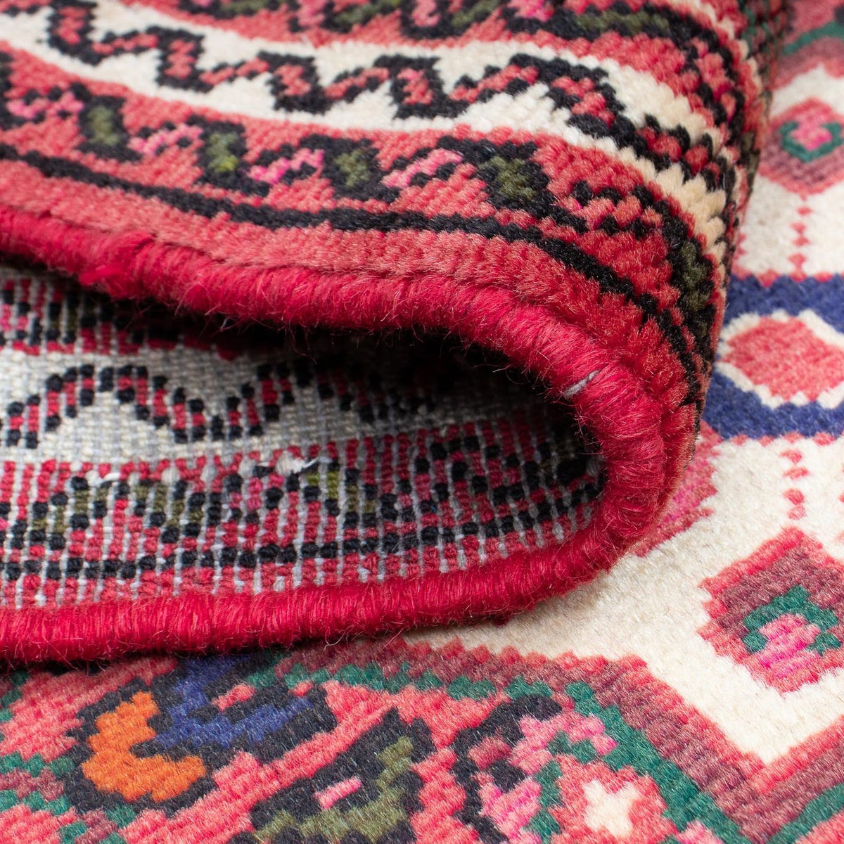 Runner Perser Rug - Nomadic - 202 x 75 cm - dark red