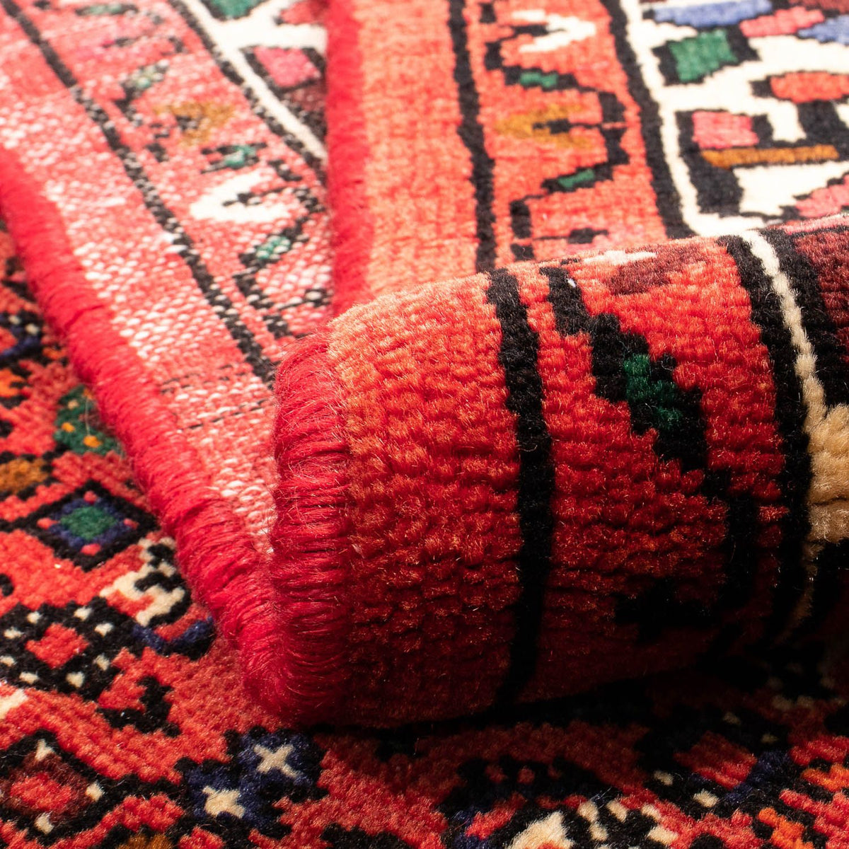 Perser Rug - Nomadic - 195 x 150 cm - dark red