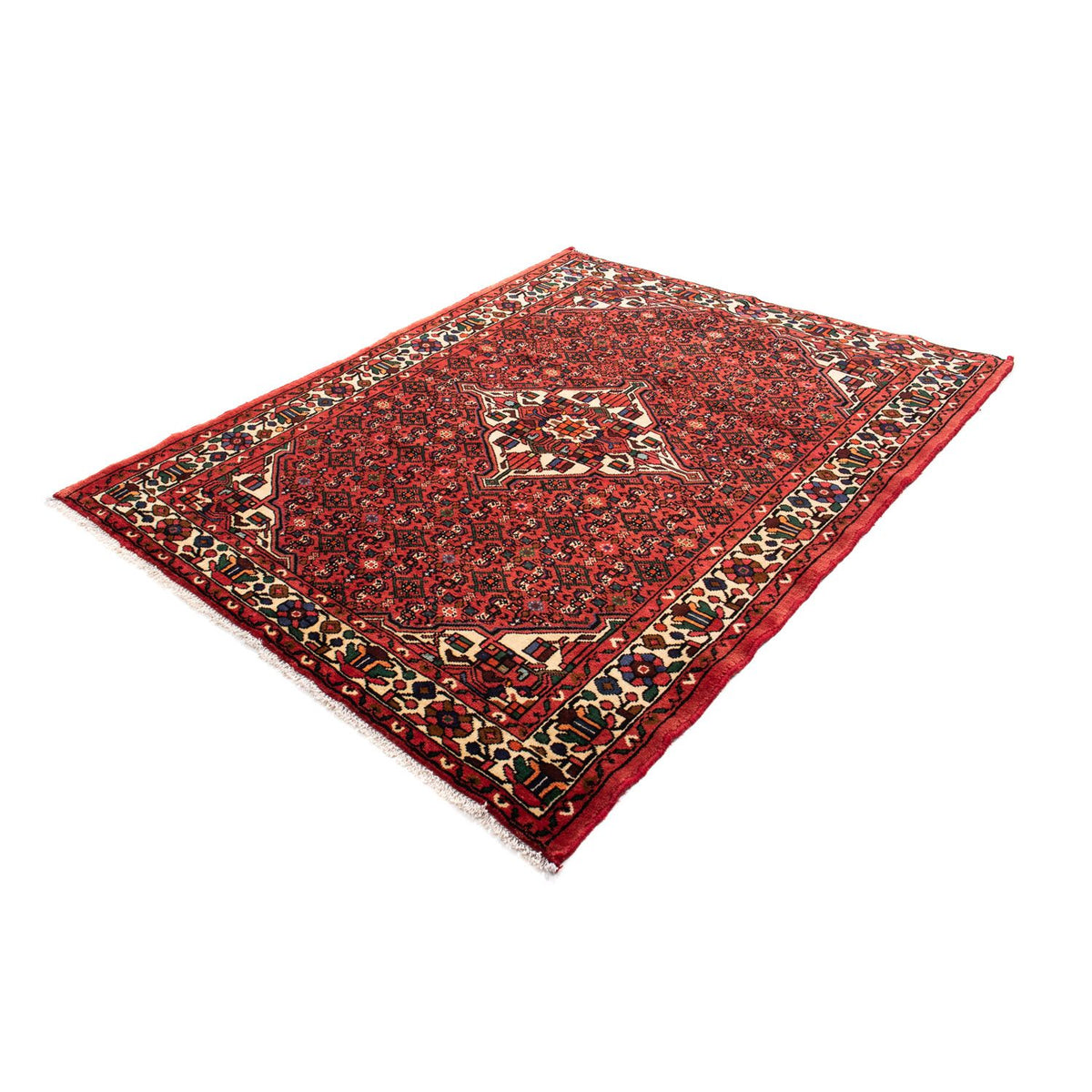 Perser Rug - Nomadic - 195 x 150 cm - dark red