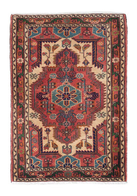 Perser Rug - Nomadic - 130 x 92 cm - light red