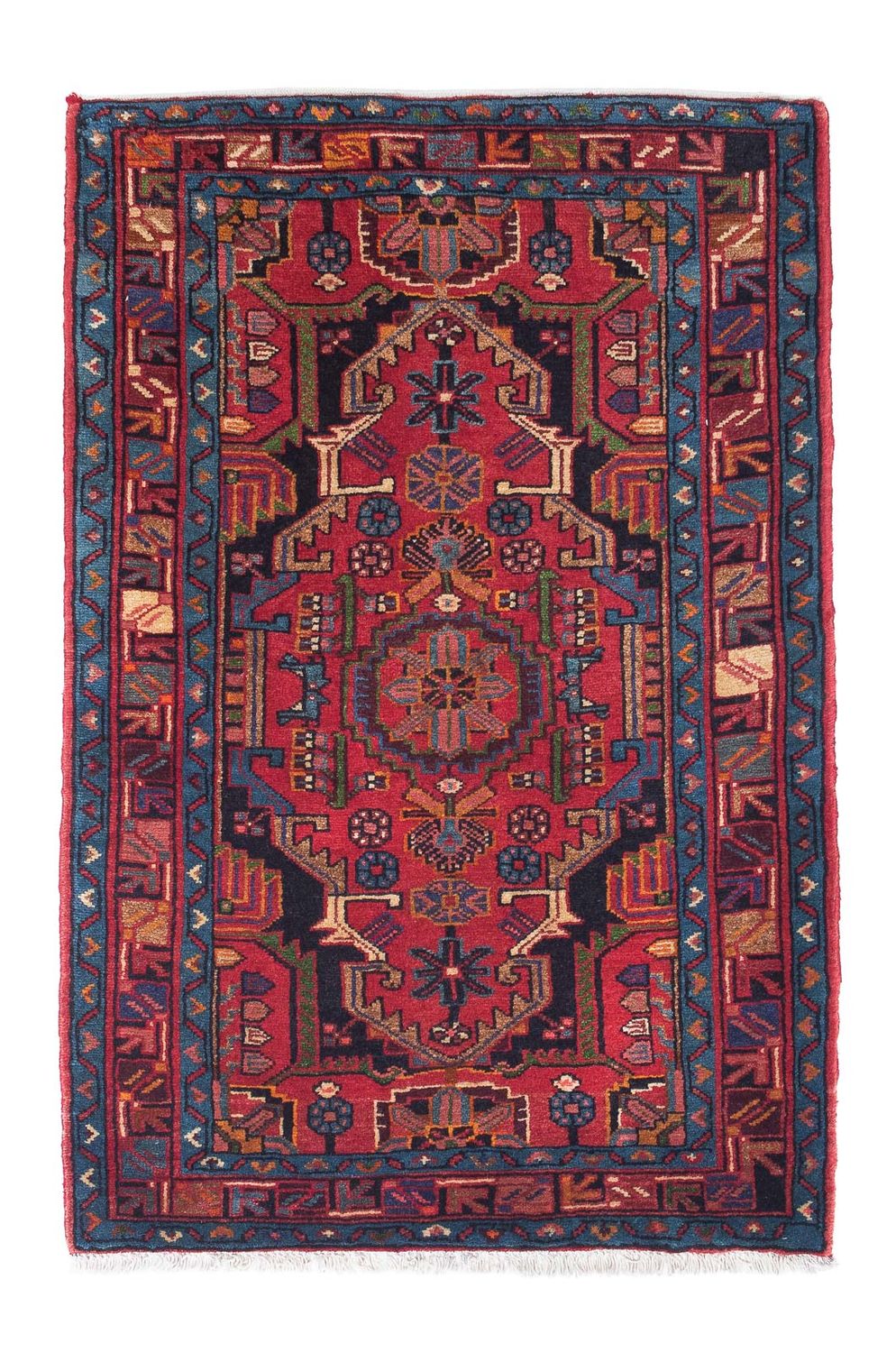 Perser Rug - Nomadic - 126 x 83 cm - red