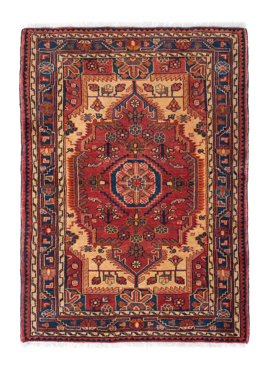 Perser Rug - Nomadic - 124 x 90 cm - red
