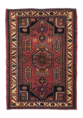 Perser Rug - Nomadic - 120 x 86 cm - dark red
