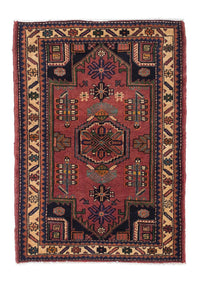 Perser Rug - Nomadic - 120 x 86 cm - dark red