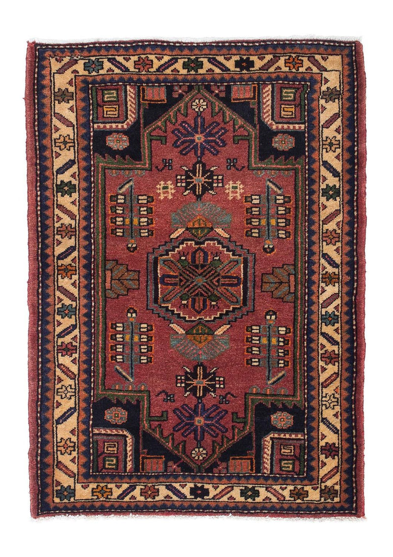 Perser Rug - Nomadic - 120 x 86 cm - dark red