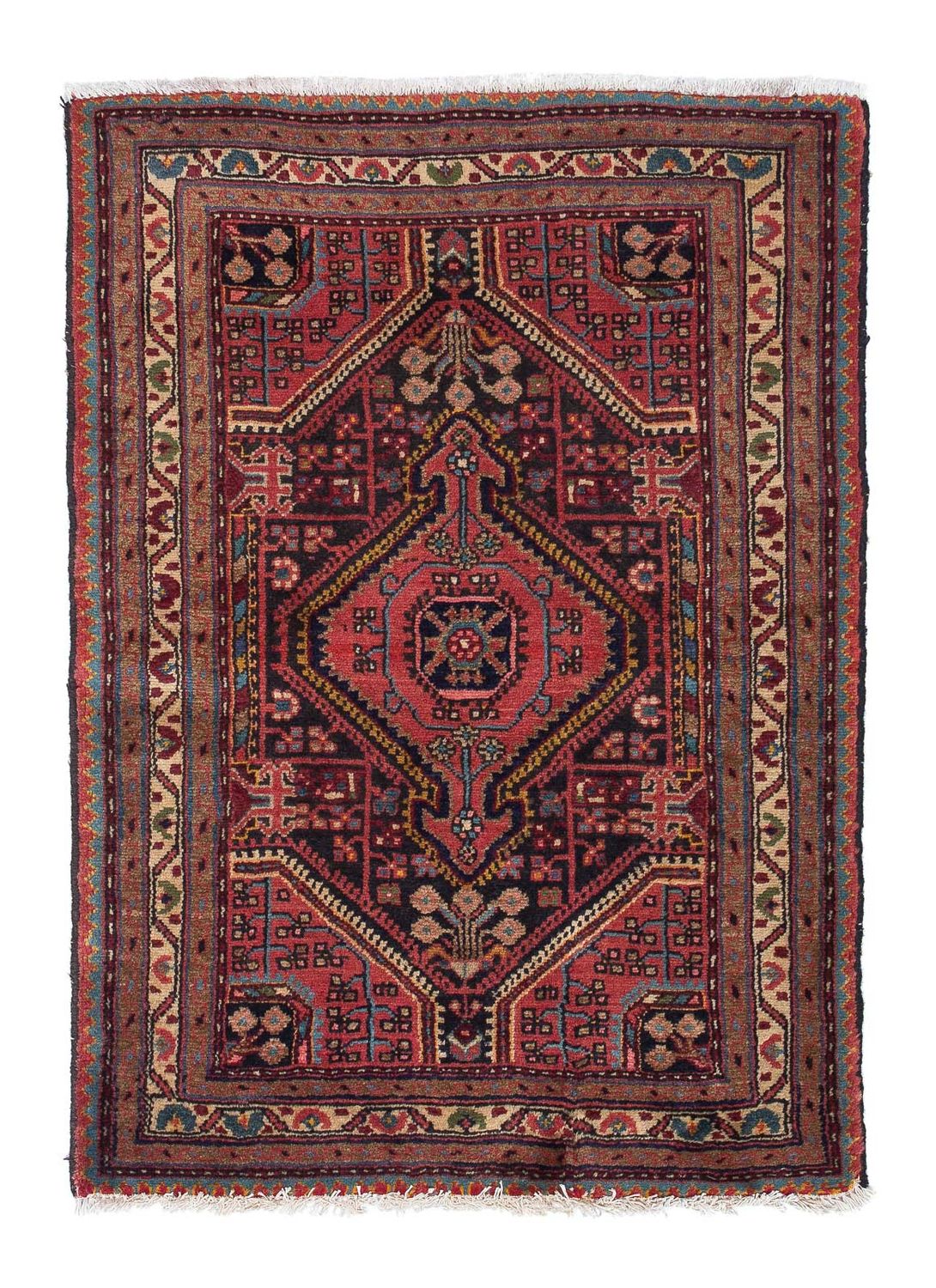 Perser Rug - Nomadic - 115 x 83 cm - light red