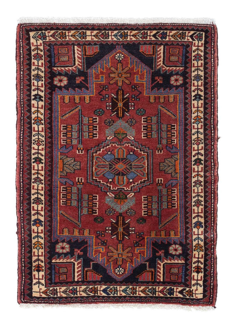Perser Rug - Nomadic - 118 x 81 cm - dark red