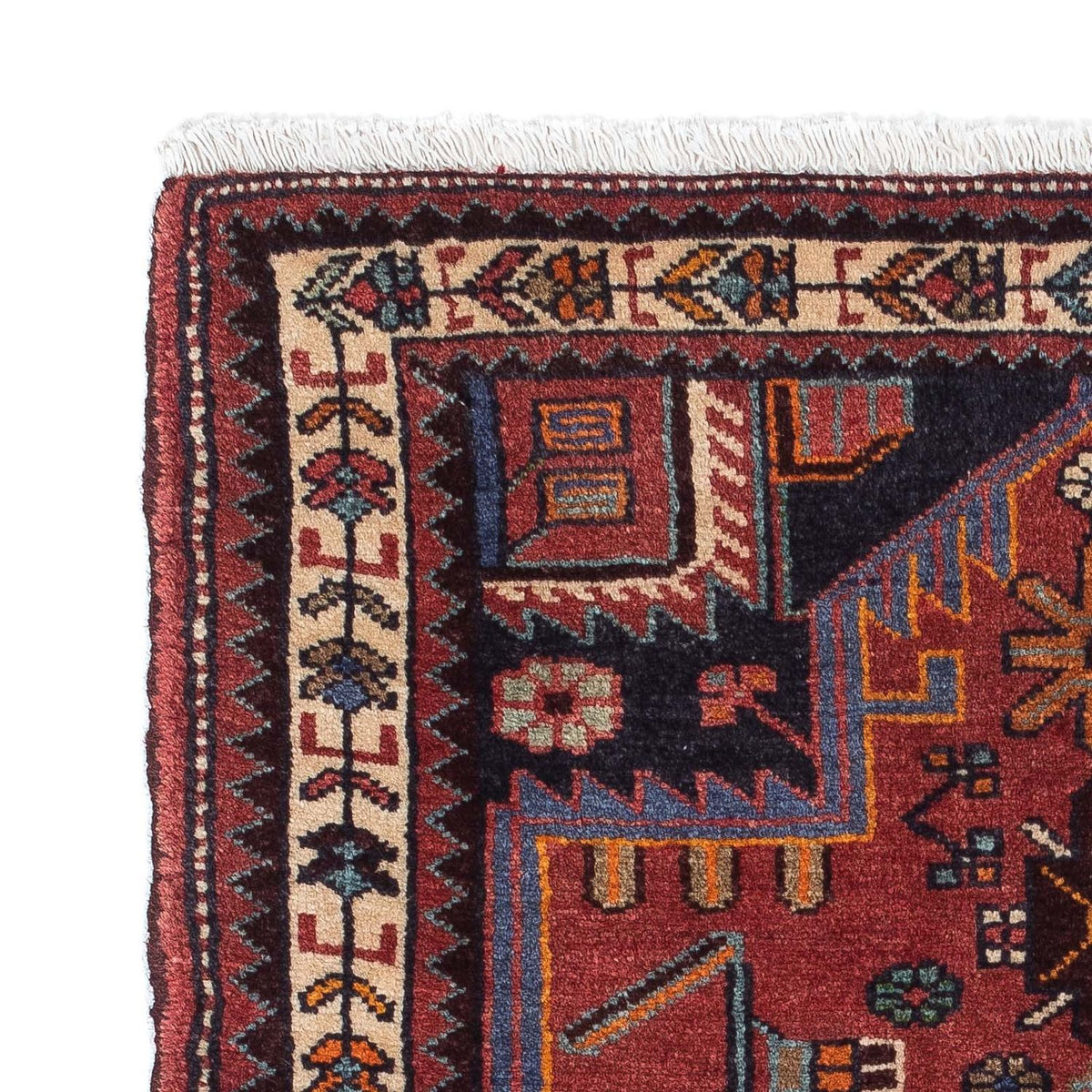 Perser Rug - Nomadic - 118 x 81 cm - dark red