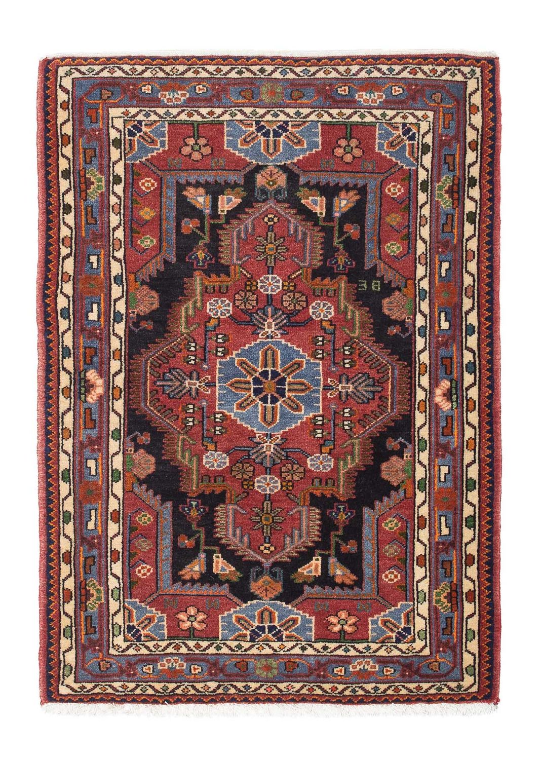 Perser Rug - Nomadic - 126 x 90 cm - dark red