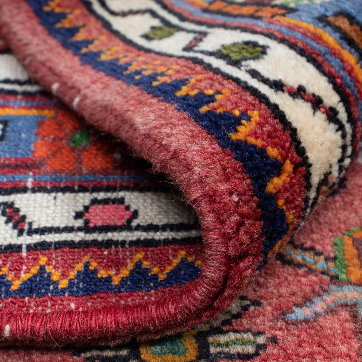 Perser Rug - Nomadic - 126 x 90 cm - dark red