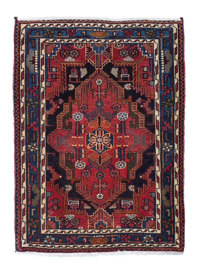 Perser Rug - Nomadic - 125 x 90 cm - dark red
