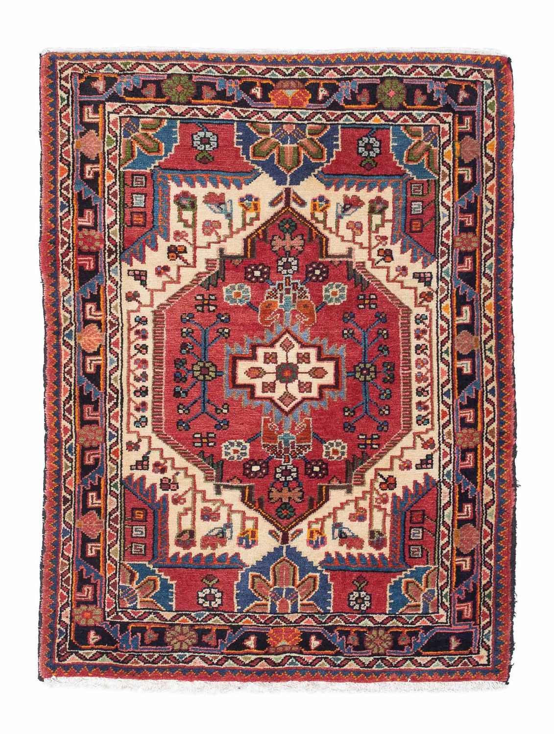 Perser Rug - Nomadic - 122 x 90 cm - red