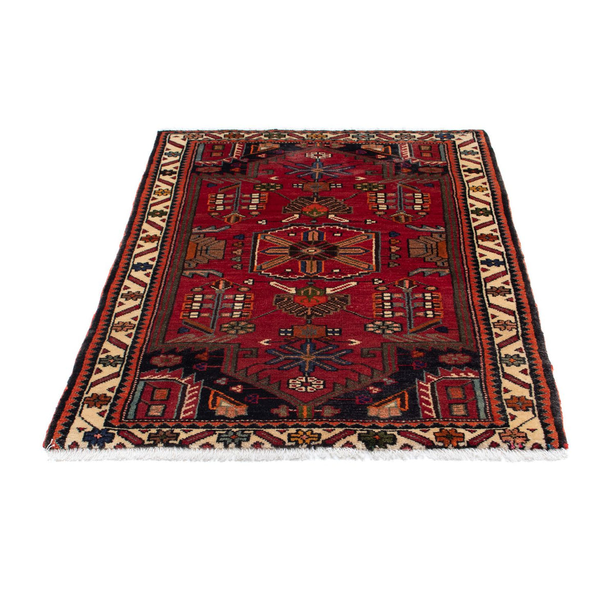 Perser Rug - Nomadic - 128 x 90 cm - dark red