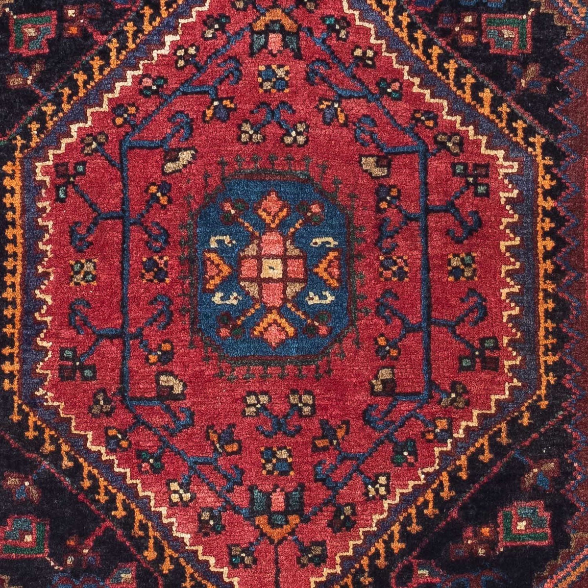 Perser Rug - Nomadic - 138 x 88 cm - dark red