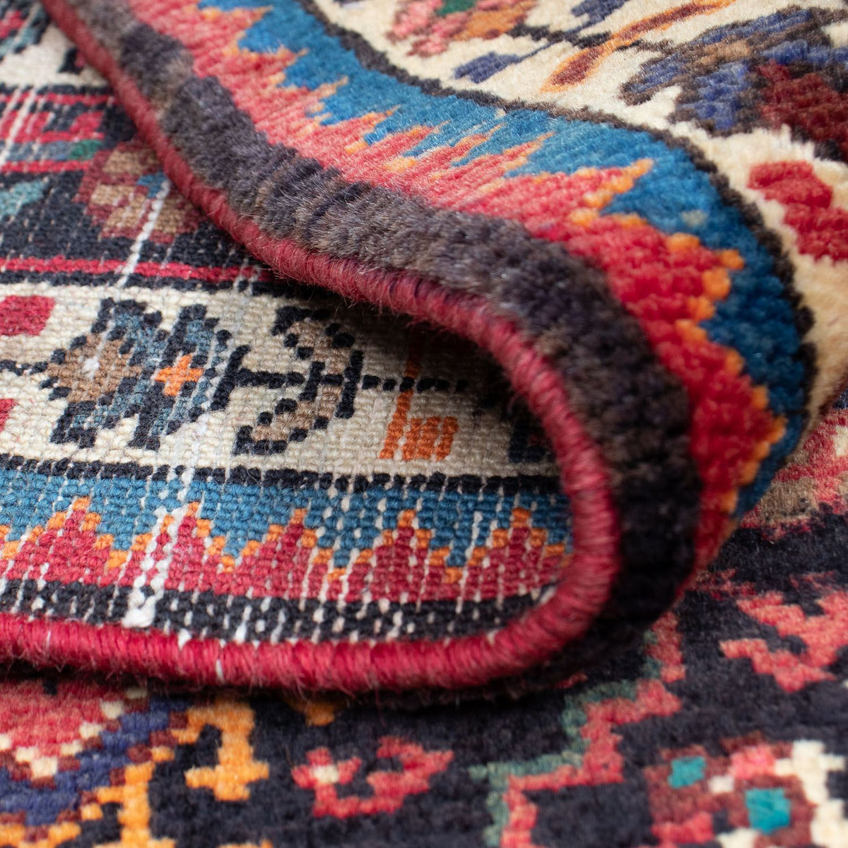 Perser Rug - Nomadic - 138 x 88 cm - dark red